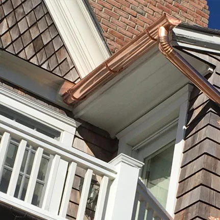 copper gutter installation Mill Neck ny